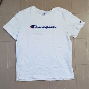 Champion White tee